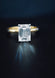 3ct Emerald cut Knot Engagement Ring